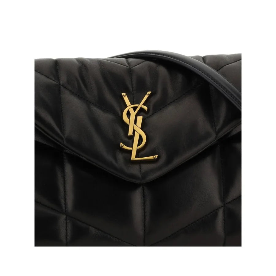 Saint Laurent Black Lamb Leather Shoulder Bag