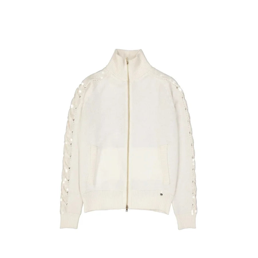 Herno White Cashmere Cardigan