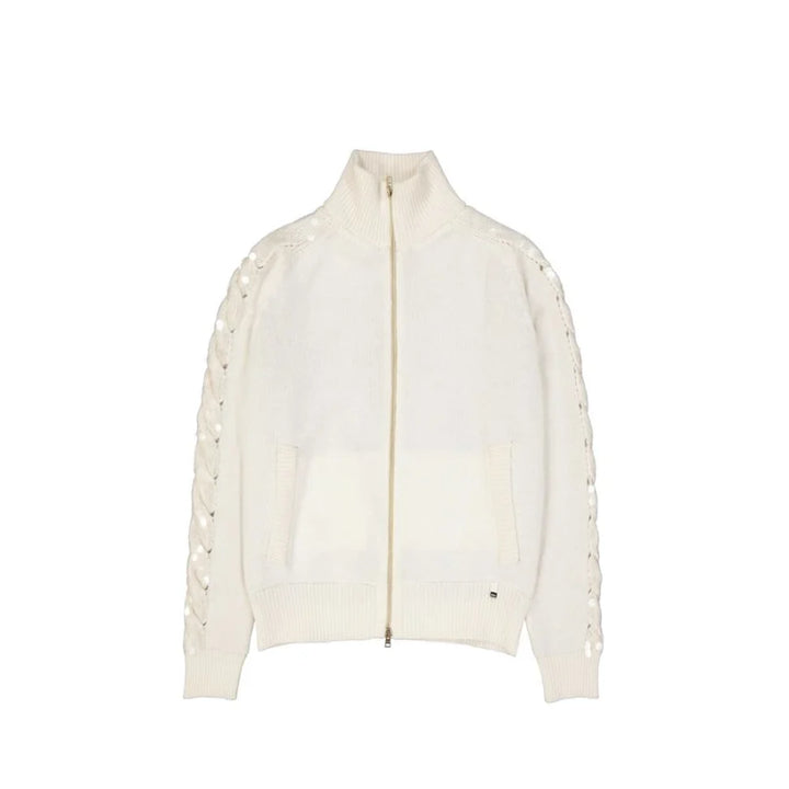 Herno White Cashmere Cardigan