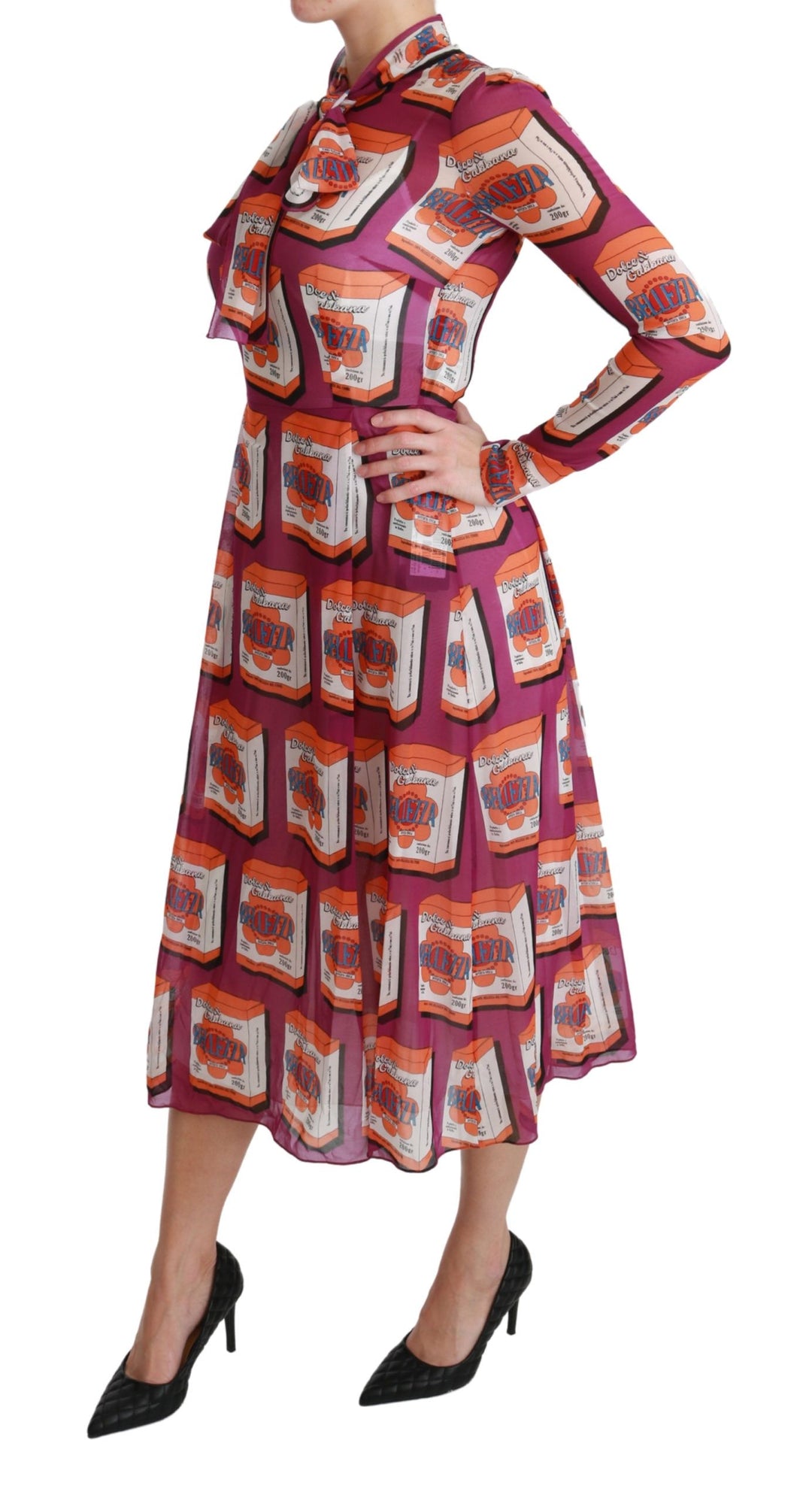 Dolce &amp; Gabbana Purple Silk Bellezza A-Line Gown Dress women’s dress