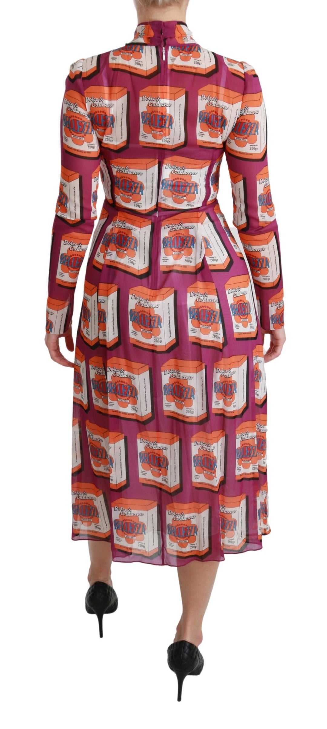 Dolce &amp; Gabbana Purple Silk Bellezza A-Line Gown Dress women’s dress