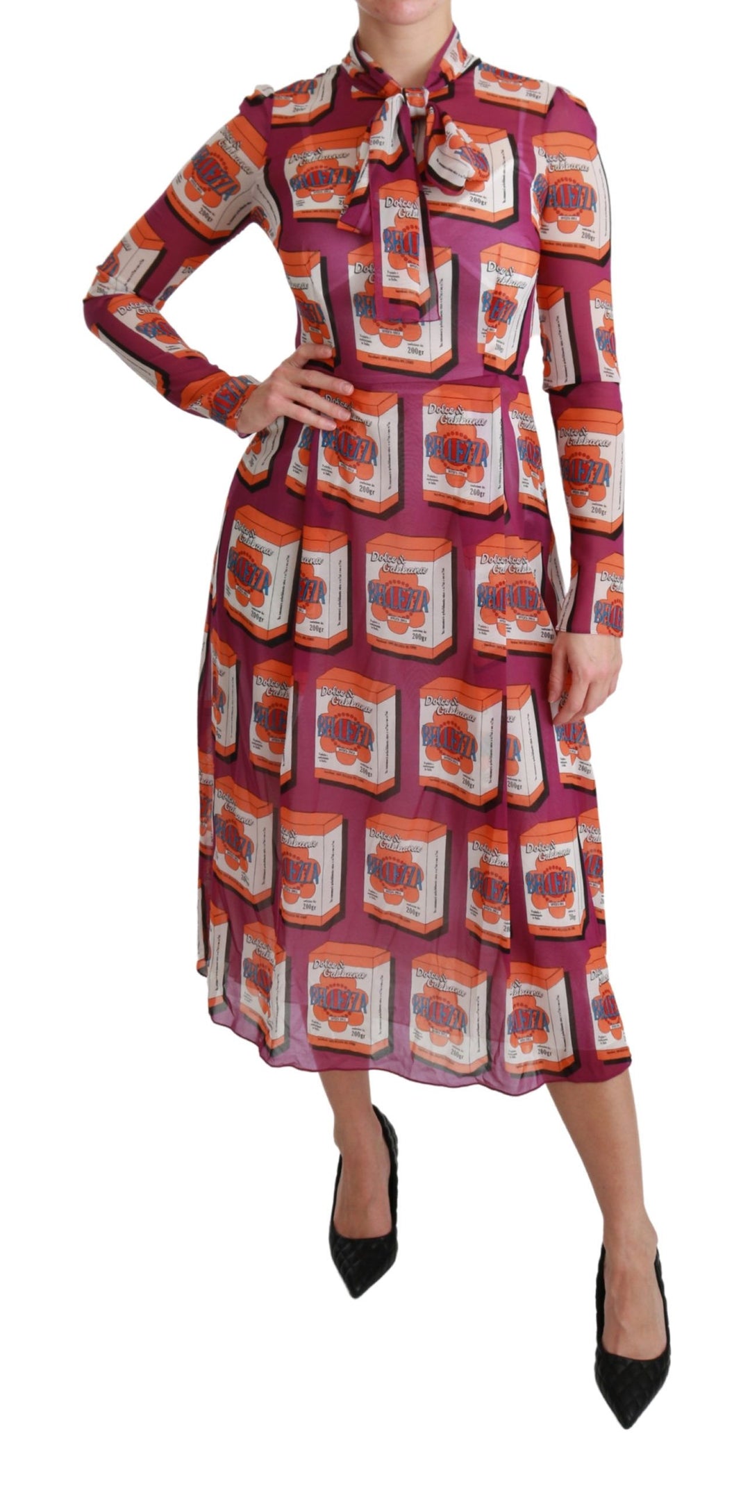 Dolce &amp; Gabbana Purple Silk Bellezza A-Line Gown Dress women’s dress