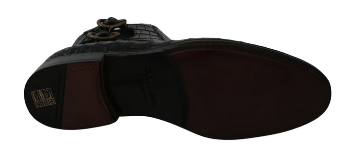 Bottes Derby Brogue élégantes Dolce &amp;amp; Gabbana en cuir exotique