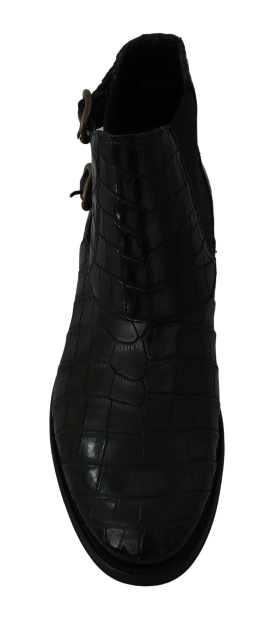 Bottes Derby Brogue élégantes Dolce &amp;amp; Gabbana en cuir exotique