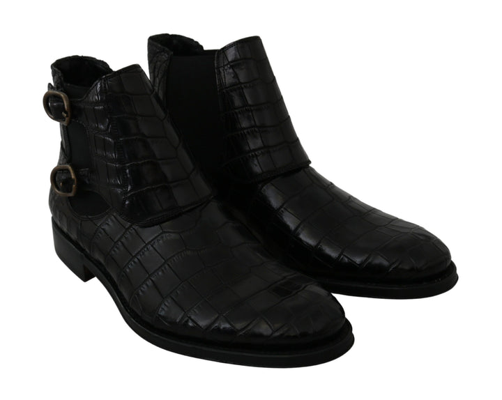 Bottes Derby Brogue élégantes Dolce &amp;amp; Gabbana en cuir exotique