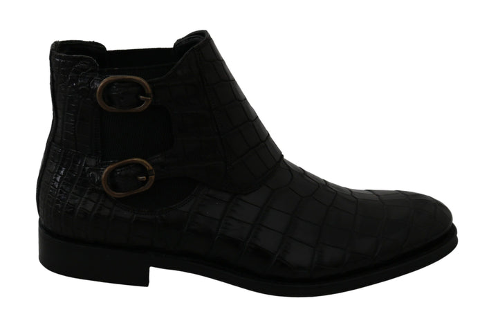 Bottes Derby Brogue élégantes Dolce &amp;amp; Gabbana en cuir exotique