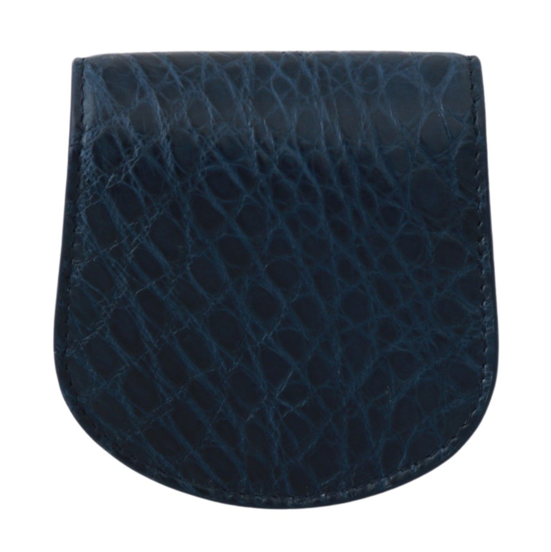 Portefeuille élégant en cuir bleu Caimano avec étui à préservatifs Dolce &amp;amp; Gabbana