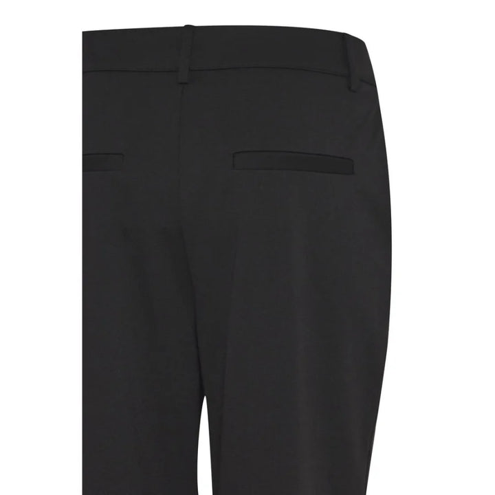 ICHI Black Recycled Polyester Dress Pants