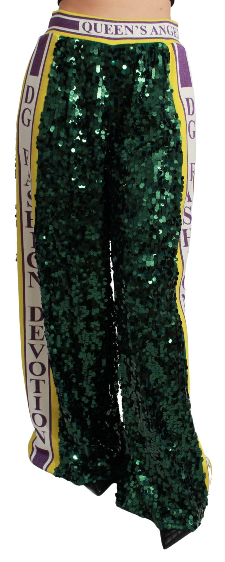 Pantalon à paillettes multicolores exclusif à Dolce &amp;amp; Gabbana