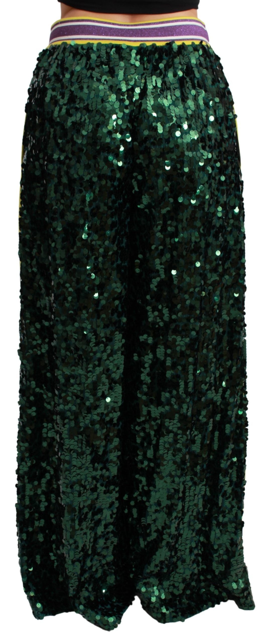 Pantalon à paillettes multicolores exclusif à Dolce &amp;amp; Gabbana