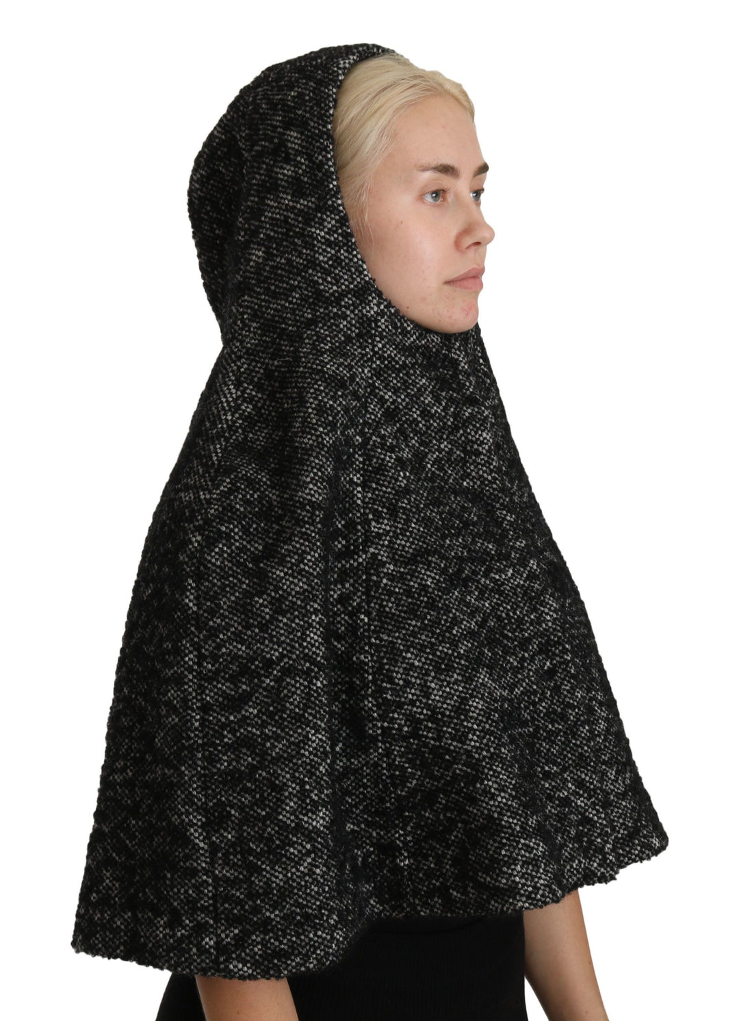 Dolce &amp; Gabbana Gray Tweet Wool Kaftan Jacket Coat Top