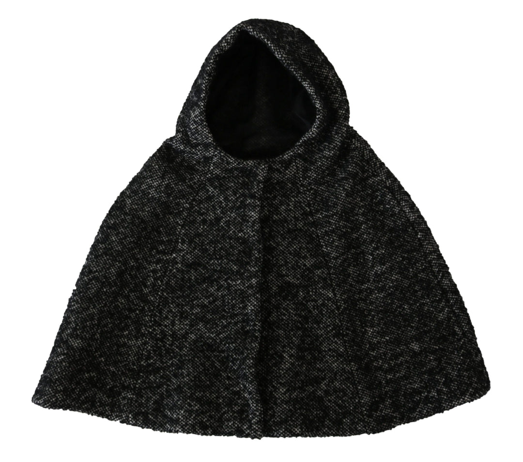 Dolce &amp; Gabbana Gray Tweet Wool Kaftan Jacket Coat Top