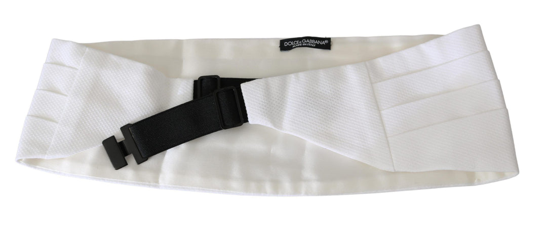 Ceinture élégante en soie blanche Dolce &amp;amp; Gabbana