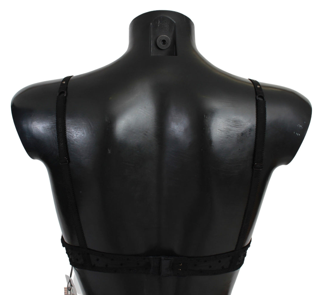 Roberto Cavalli Black Pink Lace Push Up Bra Underwear
