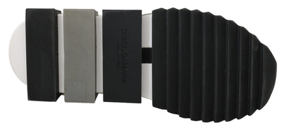 Baskets basses noires ornées de cristaux Dolce &amp; Gabbana