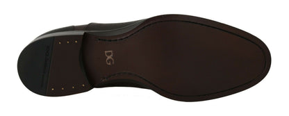 Dolce &amp; Gabbana - Chaussures à lacets élégantes en cuir marron