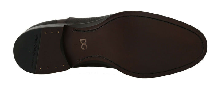 Dolce &amp; Gabbana - Chaussures à lacets élégantes en cuir marron