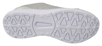 Baskets argentées élégantes Philipp Plein pour les créateurs de tendances