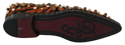 Zapatos planos de pelo de poni con estampado de tigre de Dolce Gabbana