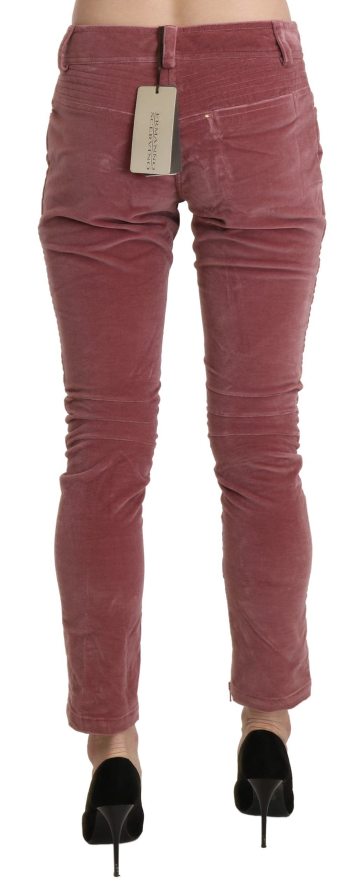 Pantalones pitillo de cintura media rojos Ermanno Scervino Sizzle