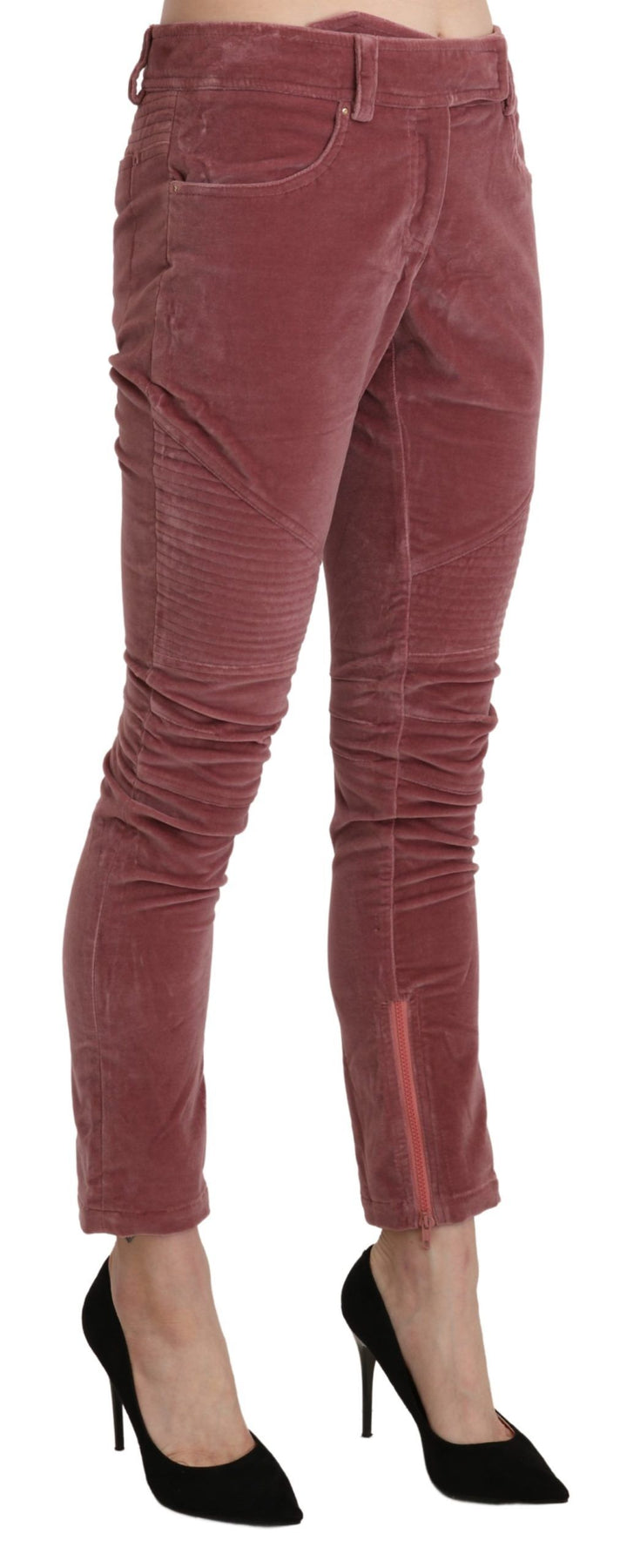 Pantalones pitillo de cintura media rojos Ermanno Scervino Sizzle