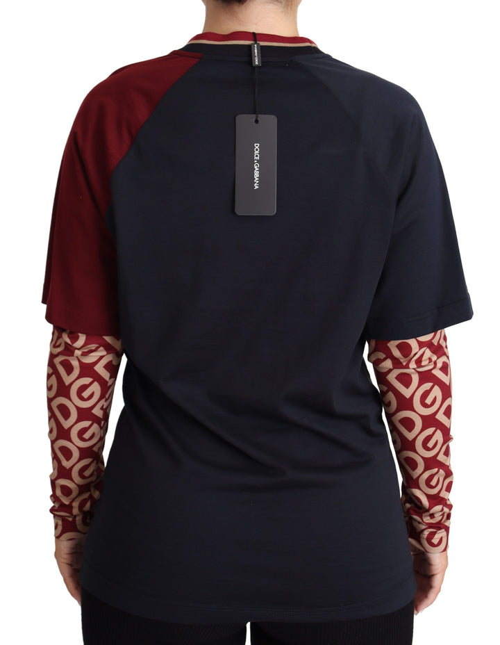 Dolce &amp; Gabbana Multicolor Royals Algodón Cuello Redondo Lujo