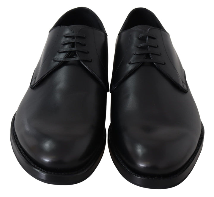 Chaussures Derby élégantes en cuir noir Dolce &amp;amp; Gabbana