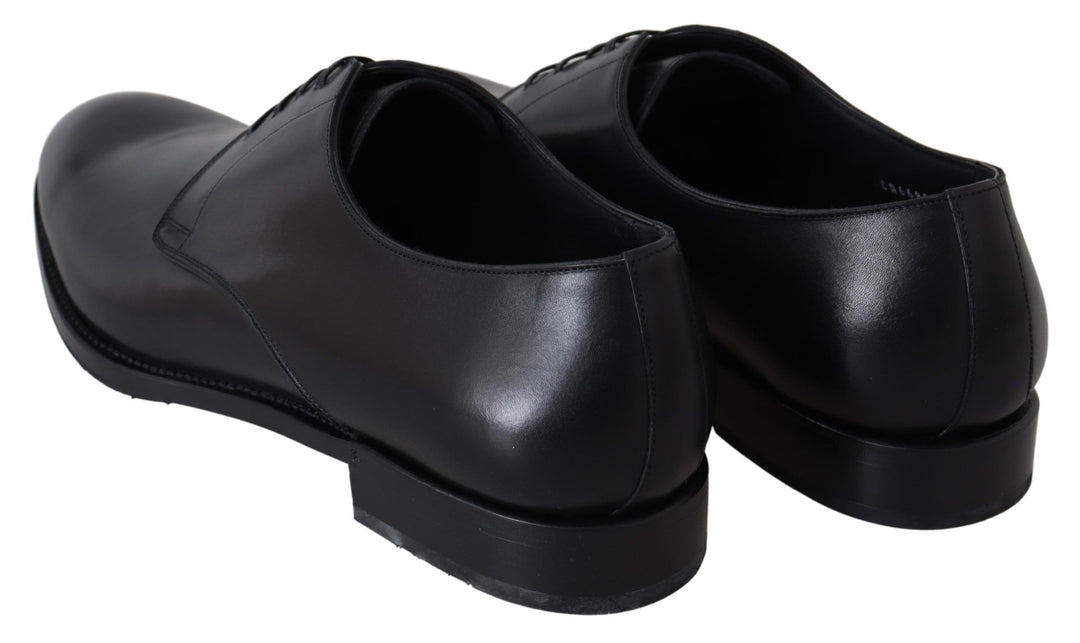Chaussures Derby élégantes en cuir noir Dolce &amp;amp; Gabbana