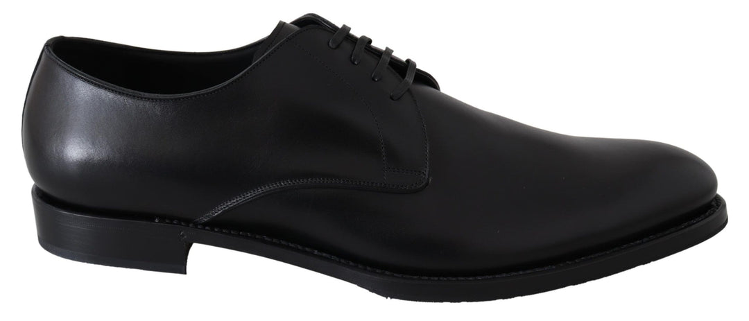 Chaussures Derby élégantes en cuir noir Dolce &amp;amp; Gabbana