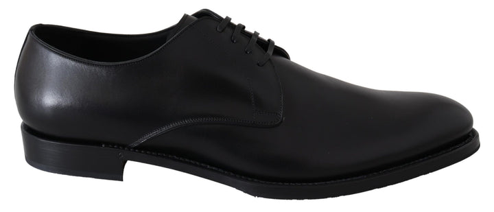 Chaussures Derby élégantes en cuir noir Dolce &amp;amp; Gabbana