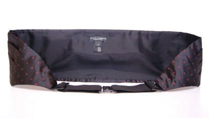 Dolce & Gabbana Black Waist Tuxedo Smoking Belt Cummerbund