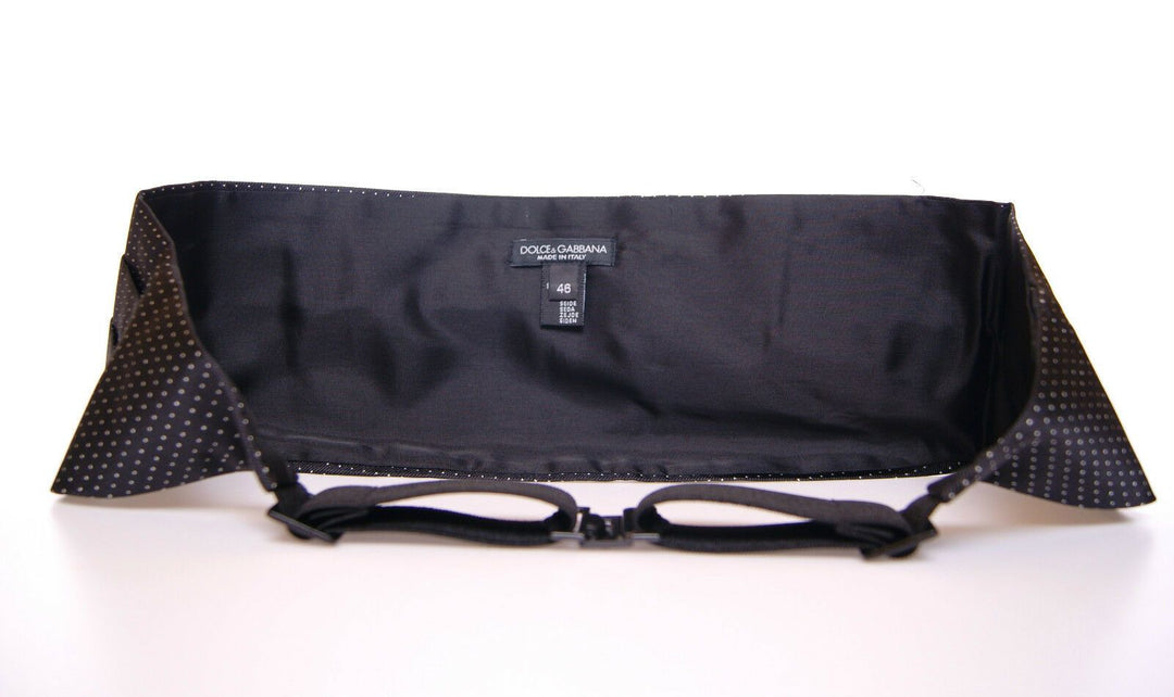 Dolce &amp; Gabbana Black Waist Smoking Tuxedo Cummerbund  Belt