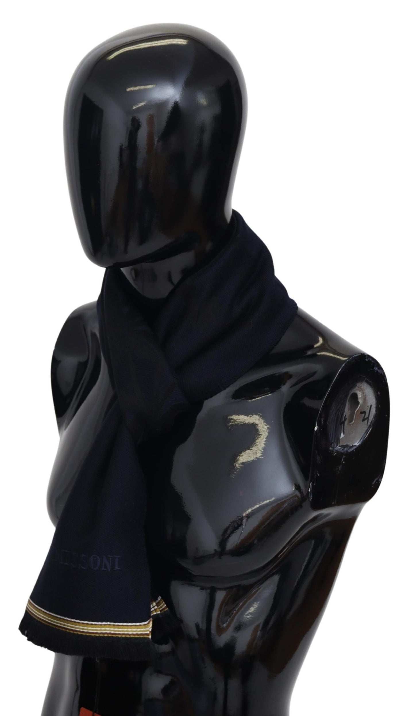 Bufanda de lana negra Missoni Realza tu vestido