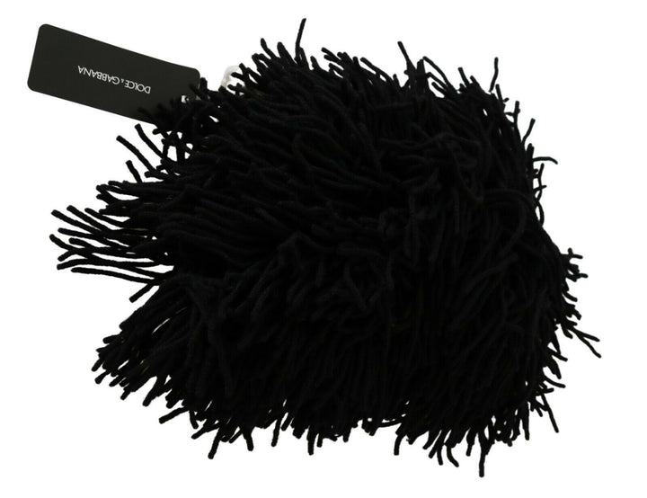 Bonnet en cachemire tricoté noir et blanc Dolce &amp;amp; Gabbana