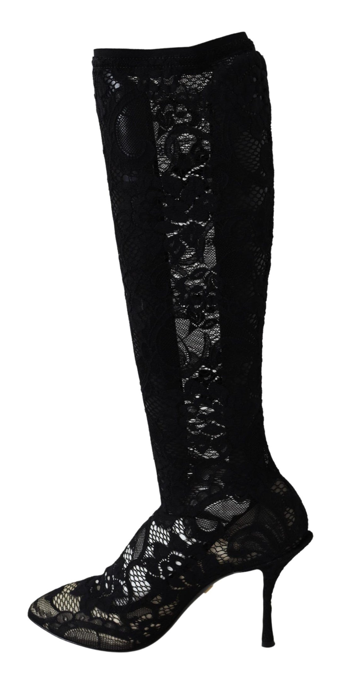 Zapatos de tacón estilo calcetín elásticos negros Dolce Gabbana Sensation