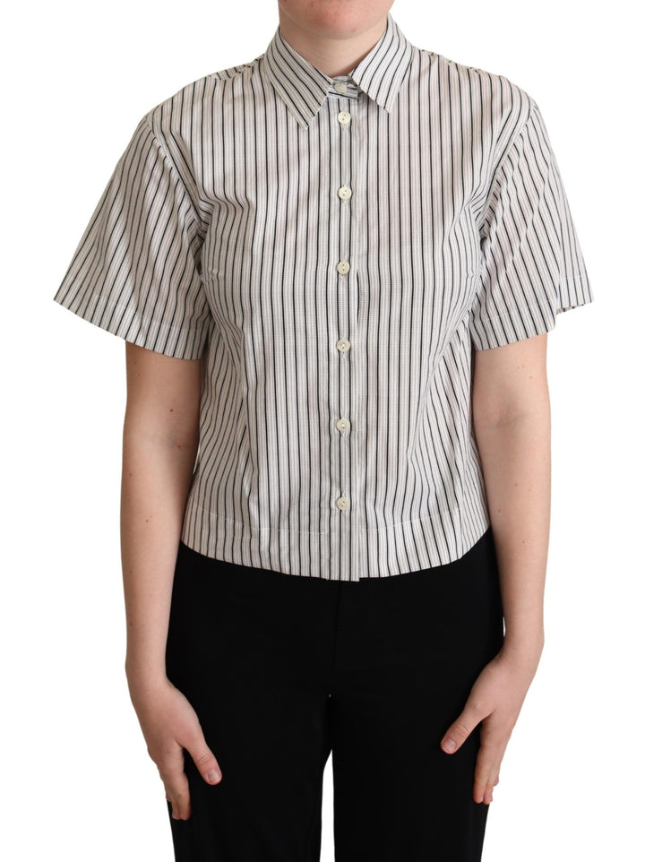 Polo rayé monochrome chic Dolce &amp;amp; Gabbana