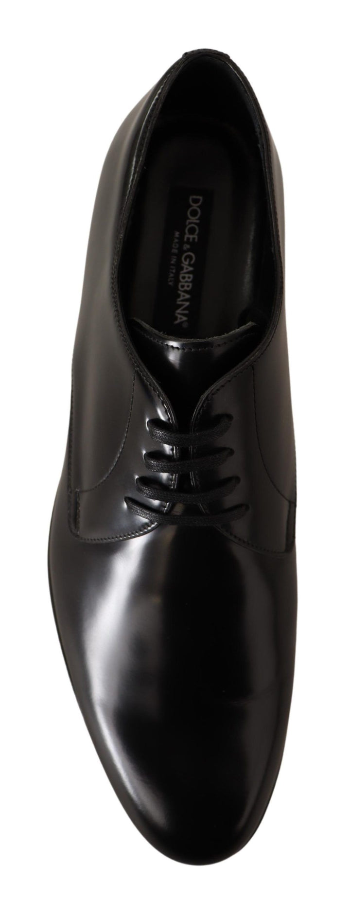 Chaussures Derby en cuir noir à semelles en cuir, style intemporel