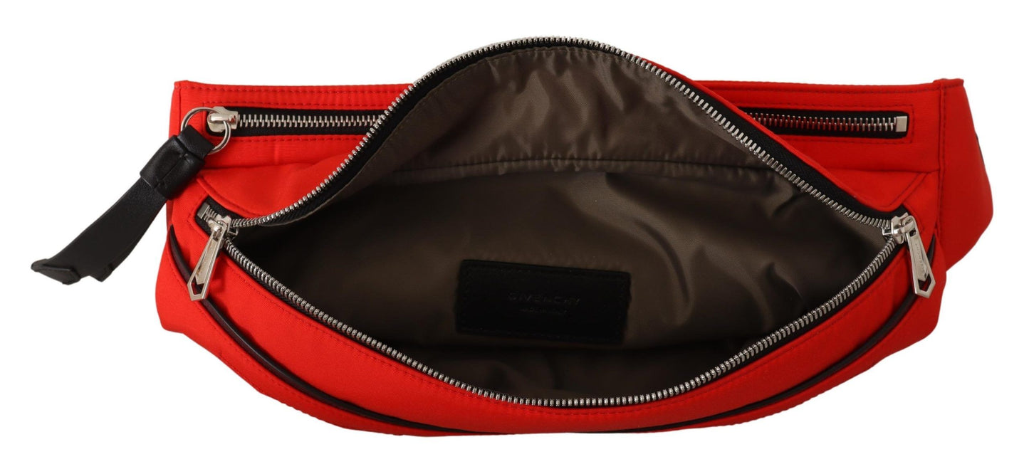 Grand sac banane élégant Givenchy en rouge et noir