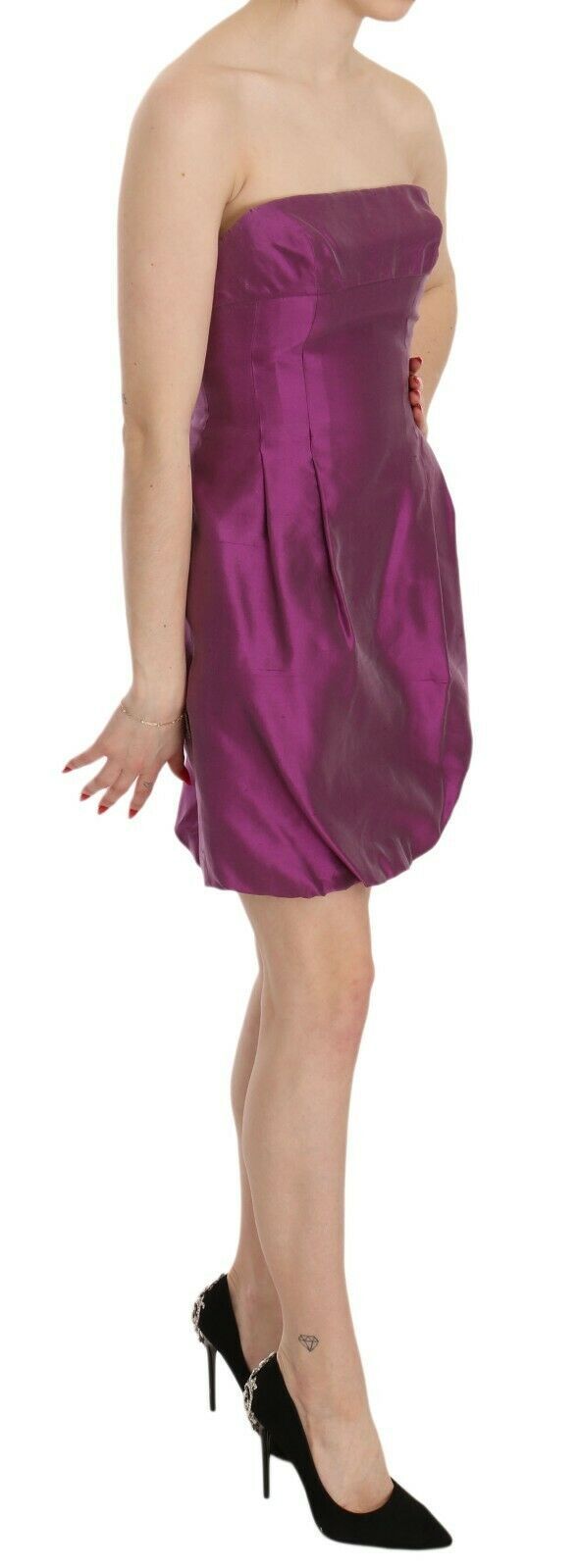 Ermanno Scervino Pink Halter Backless Midi Plain Dress women’s dress