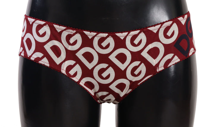 Dolce &amp; Gabbana Multicolor DG Logo Print Slip Bottom Underwear