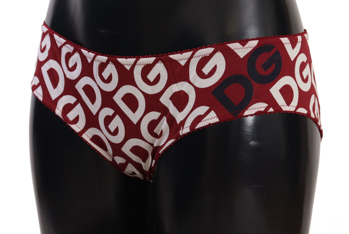 Dolce &amp; Gabbana Multicolor DG Logo Print Slip Bottom Underwear