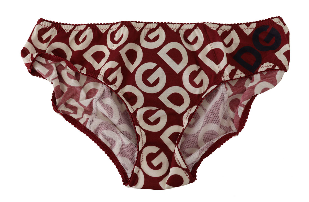 Dolce &amp; Gabbana Multicolor DG Logo Print Slip Bottom Underwear