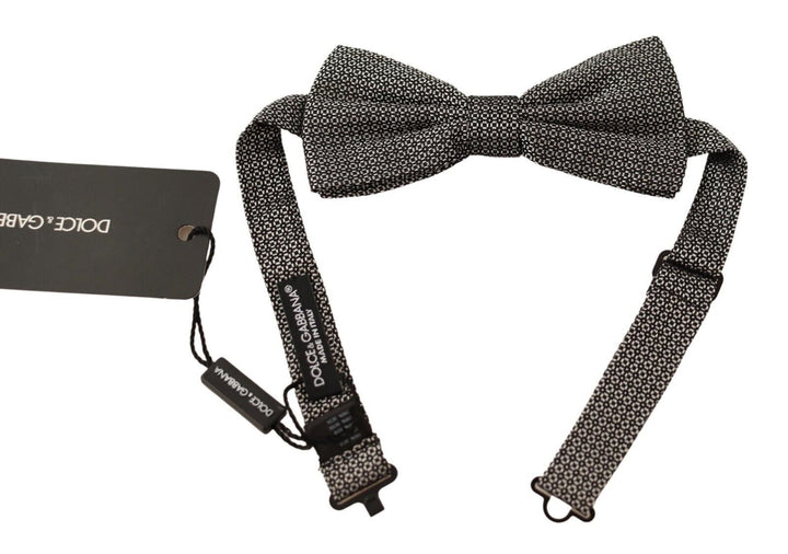 Dolce &amp; Gabbana Multicolor Patterned Adjustable Neck Papillon Bow Tie
