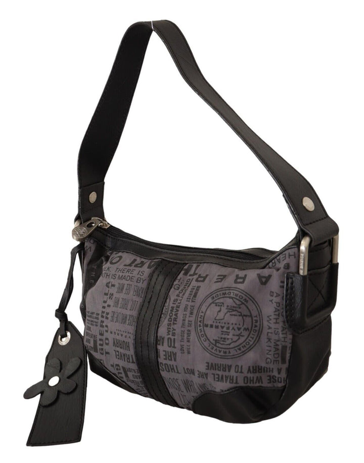 Bolso de mano WAYFARER con correa de tela gris y cierre de cremallera italiano
