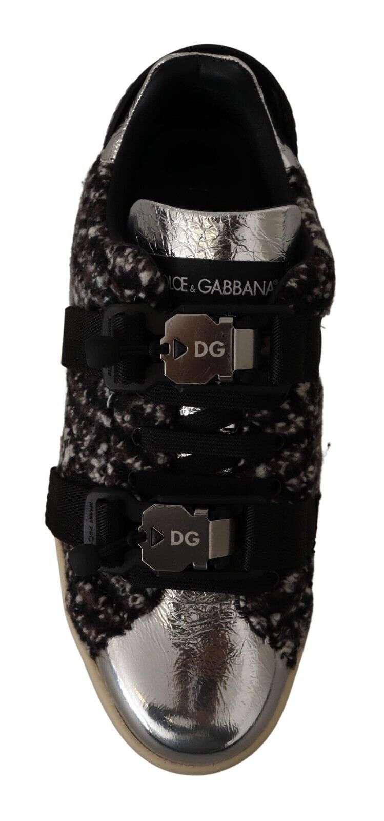 Zapatillas plateadas Dolce Gabbana Estilo Vestido Perfume Thrill