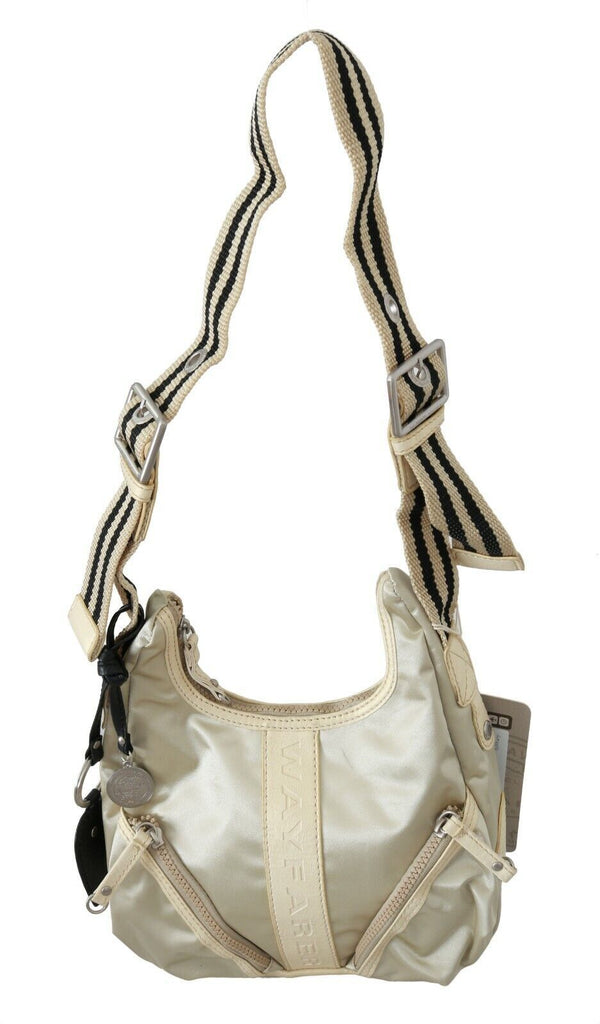 WAYFARER - White Shoulder Crossbody Sling Fabric Purse