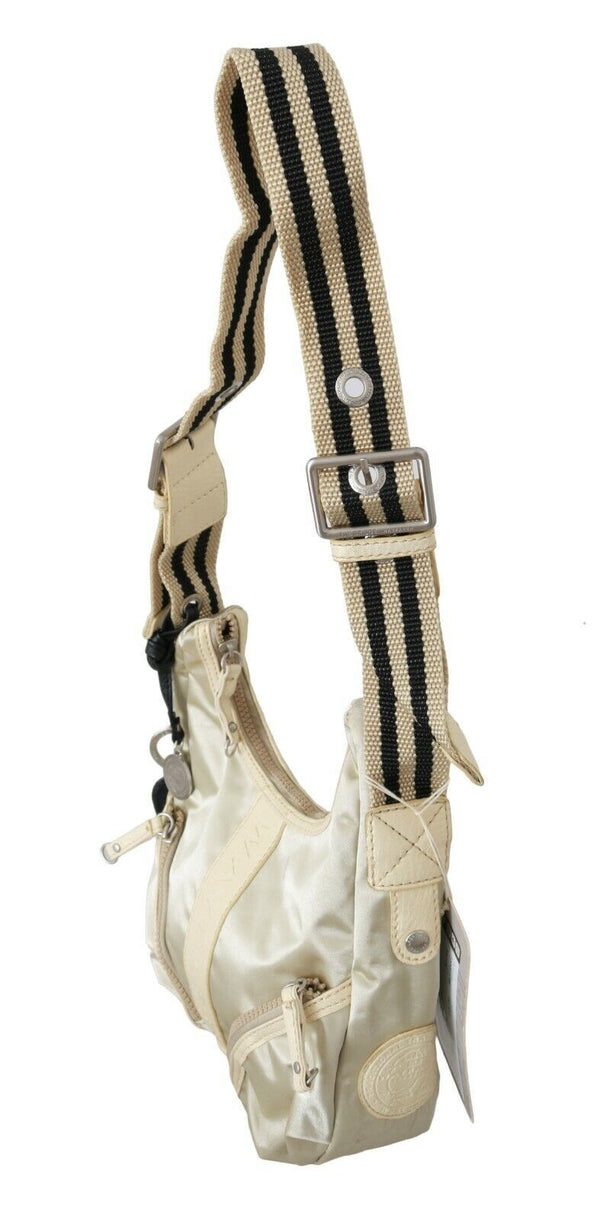 WAYFARER - White Shoulder Crossbody Sling Fabric Purse