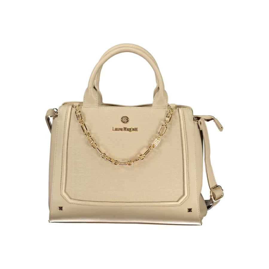 Laura Biagiotti Beige PVC Women Handbag