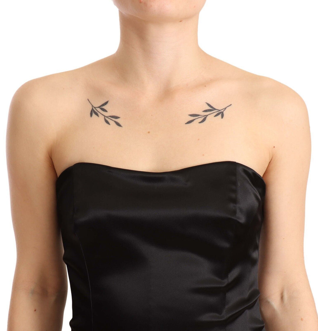 Dolce &amp; Gabbana Black Silk Stretch Sheath Mermaid Gown Dress women’s dress