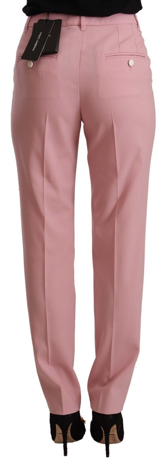 Pantalones de vestir de lana virgen Dolce Gabbana Elegance